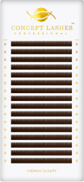 Ресницы коричневые D 0.10 8мм