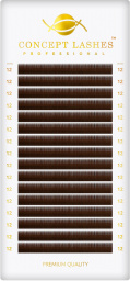 Ресницы коричневые C+ 0.07 12 мм