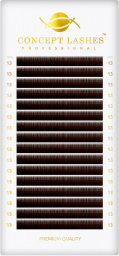 Ресницы тёмно-коричневые C 0.07 13 мм