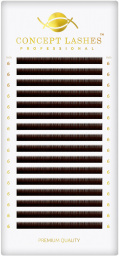 Ресницы тёмно-коричневые C 0.10 6 мм