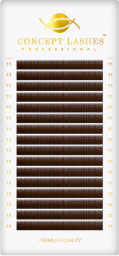 Ресницы коричневые C+ 0.07 11 мм